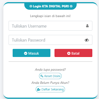 Register PGRI Aceh Timur - Persatuan Guru Republik Indonesia Cabang Aceh Timur